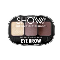 Σκιά φρυδιών τριπλή Show No1 Soft Brown Fashion Make Up